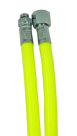 MIFLEX Xtreme braided NEONGELB Regler Schl&auml;uche